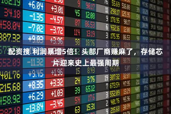 配资搜 利润暴增5倍！头部厂商赚麻了，存储芯片迎来史上最强周期